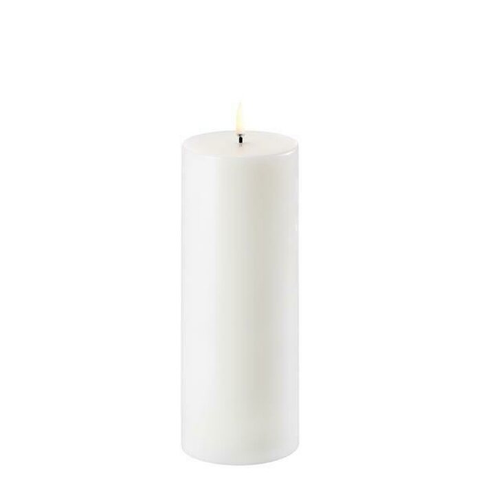 Uyuni Led-kynttilä 7,8 x 20 cm, valkoinen