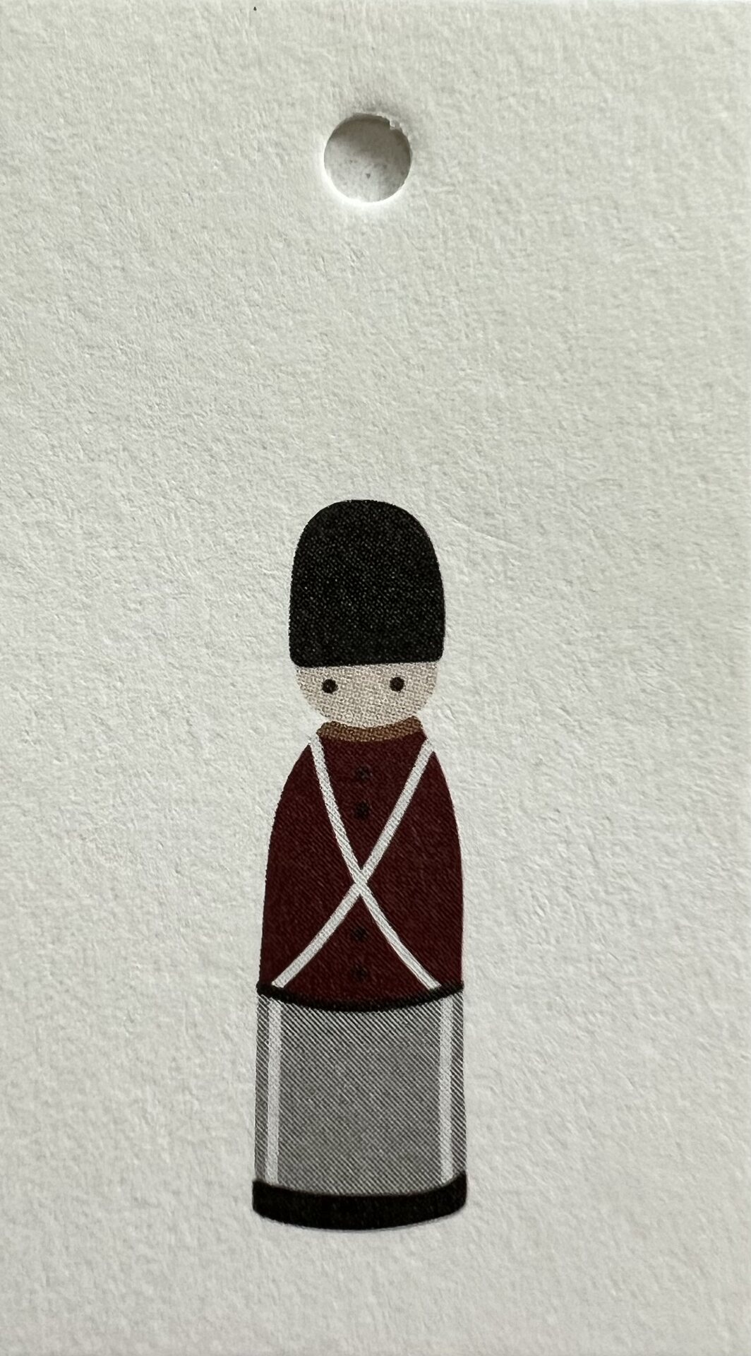 Ib Laursen Jouluinen pakettikortti 3,3 x 6 cm - VALITSE MALLI Vahtisotilas