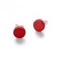 Valona Pilke round earrings CHOOSE COLOUR Red