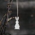 Storefactory Hugo hanging bunny decoration 3 x 6 cm CHOOSE COLOUR White