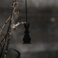 Storefactory Hugo hanging bunny decoration 3 x 6 cm CHOOSE COLOUR Black