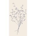 Ib Laursen Flower silhouette servetit 40 x 40 cm, 16 kpl/pkt VALITSE VÄRI Sininen