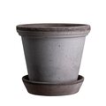 Bergs Potter Flora pot raw terracotta grey CHOOSE SIZE 16 cm