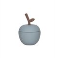 OYOY Apple straw mug, CHOOSE COLOUR Dusty blue