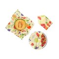 Bee`s Wrap Beeswax wrap 3 pcs/pkt, small/medium/large - CHOOSE DESIGN Fresh fruit