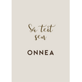 Sä teit sen ONNEA kortti - VALITSE VÄRI Hiekka