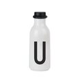 Design Letters Juomapullo 0,5 litraa, valitse kirjain a-z U