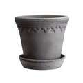 Bergs Potter Copenhagen pot raw terracotta grey CHOOSE SIZE 12 cm