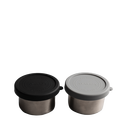 Aya&Ida snack container 2 kpl, 100 ml VALITSE VÄRI Dark grey/matte black