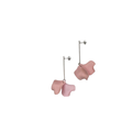 Littlebit Design roikkuvat Harju -tikkukorvakorut 80 mm VALITSE VÄRI Vaalea roosa