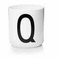 Design Letters Posliinimuki valkoinen, kirjaimet Q/Z Q