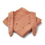 Liewood Hannah muslin cloth 2 pack, Rabbit CHOOSE COLOUR Tuscany rose