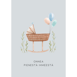 Onnea pienestä ihmeestä kortti - VALITSE VÄRI Vaaleansininen