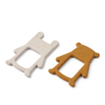 Liewood Jonathan Teether 2 pack - CHOOSE COLOUR Sandy / Golden caramel