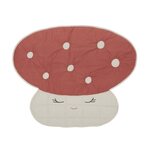 OYOY Mushroom tikattu leikkialusta - VALITSE VÄRI Offwhite/red