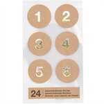 Putinki Design Joulukalenteritarrat 1 - 24 - VALITSE VÄRI Light brown