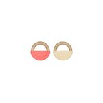 OYOY Rainbow teether 2 pcs/pkt - CHOOSE COLOUR Cherry red/vanilla