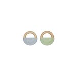 OYOY Rainbow teether 2 pcs/pkt - CHOOSE COLOUR Dusty blue/green