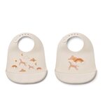 Liewood Tilda silicone bib 2-pack CHOOSE MODEL Dream/Ecru