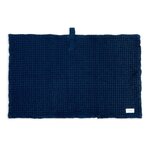 The Organic Company Vohvelikylpyhuoneenmatto 55 x 80 cm - VALITSE VÄRI Dark blue