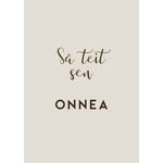 Sä teit sen ONNEA kortti - VALITSE VÄRI Hiekka
