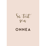 Sä teit sen ONNEA kortti - VALITSE VÄRI Roosa