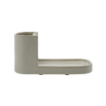 Meraki Datura Brush and soap holder - CHOOSE COLOUR Shellish grey