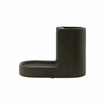 Meraki Datura brush and soap holder - CHOOSE COLOUR Brown dark grey
