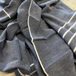 Lina Koralli hamam bath towel 90 x 180 cm - CHOOSE COLOUR Dark blue