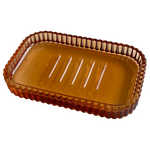 Sköna Ting Glass soap dish 13.5 x 9 cm - CHOOSE COLOUR Amber