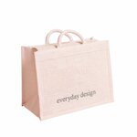 Everyday Design Lahti juuttikassi Vaaleanpunainen