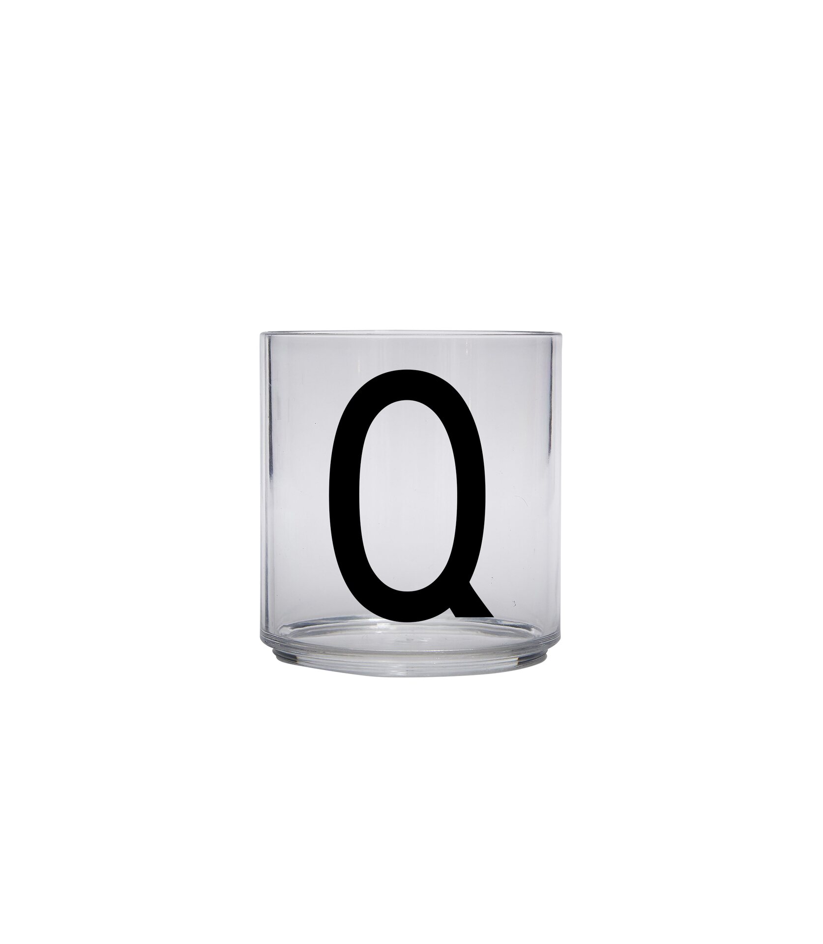 Design Letters Kids personal Tritan drinking glass A-Z Q