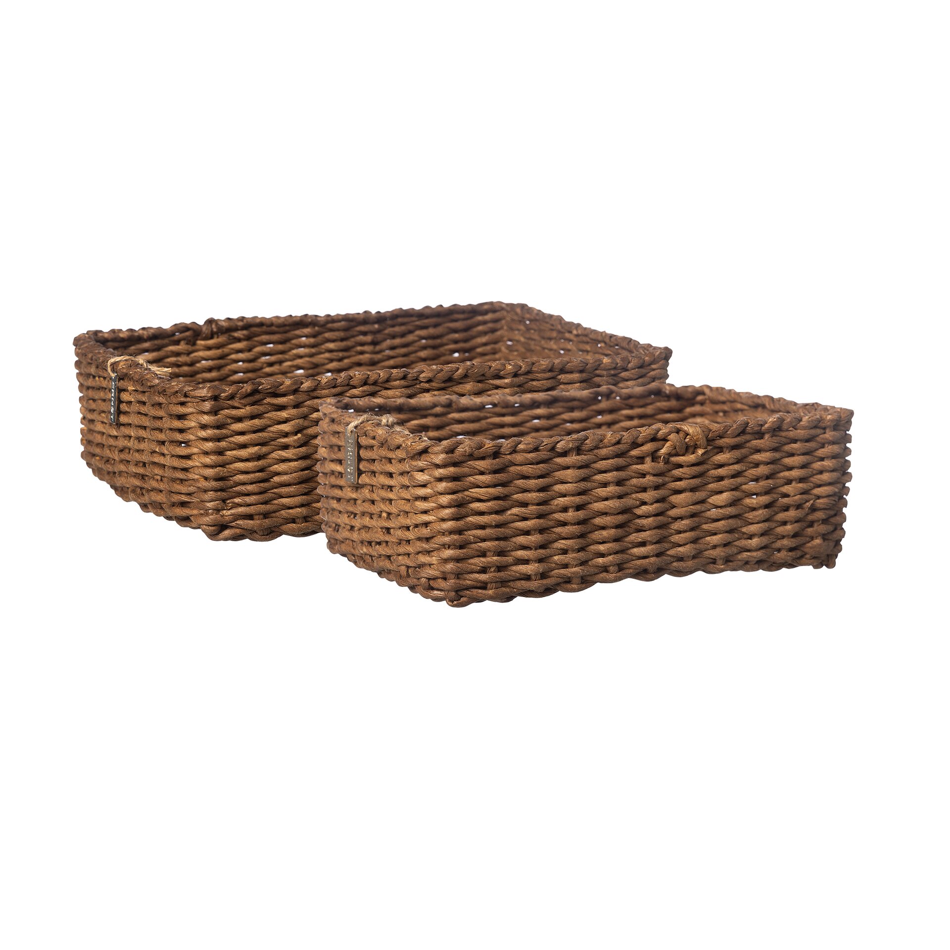 Ernst Punottu kori tummanruskea - VALITSE KOKO 28 x 19,5 x 8 cm