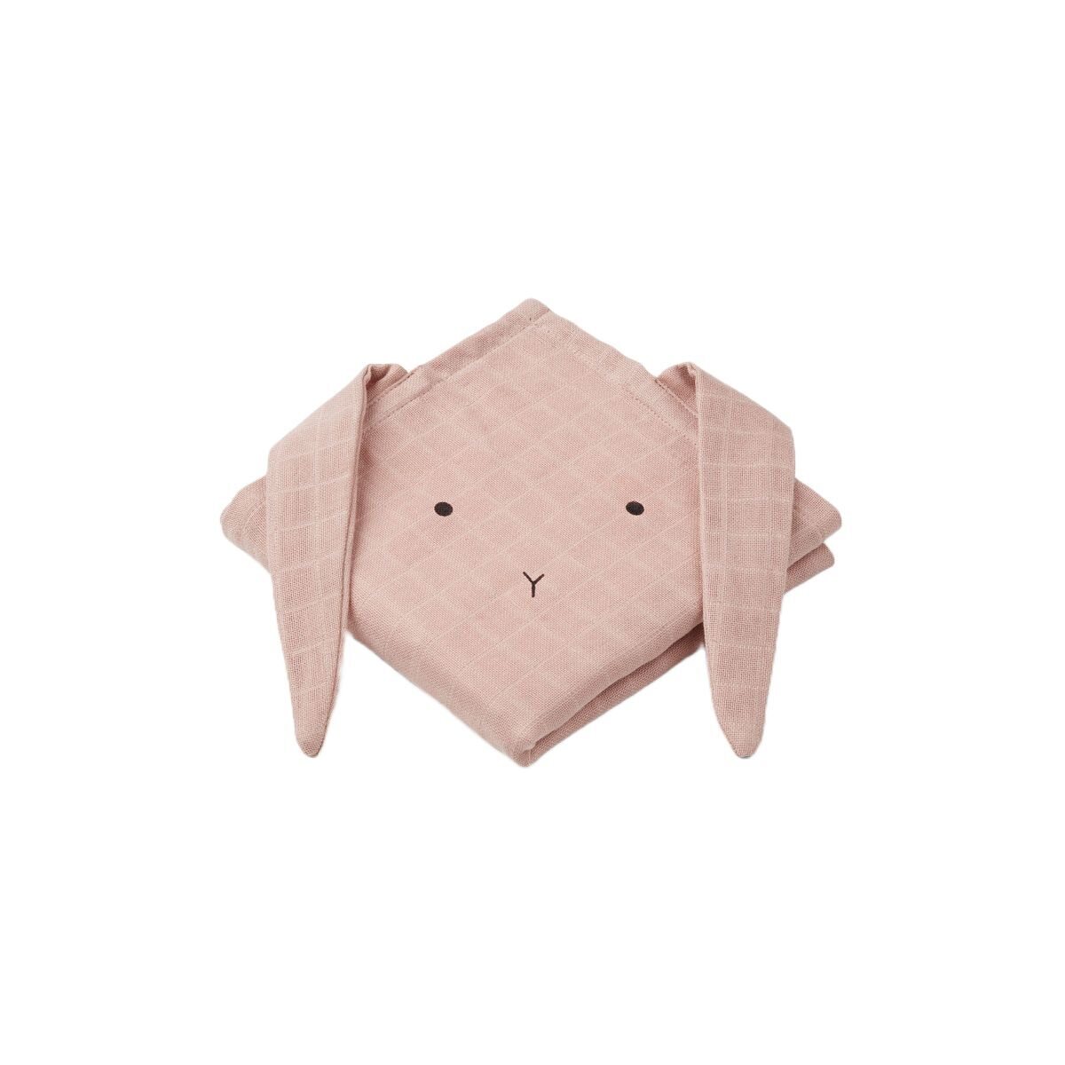 Liewood Hannah muslin cloth 2 pack, Rabbit CHOOSE COLOUR Rose