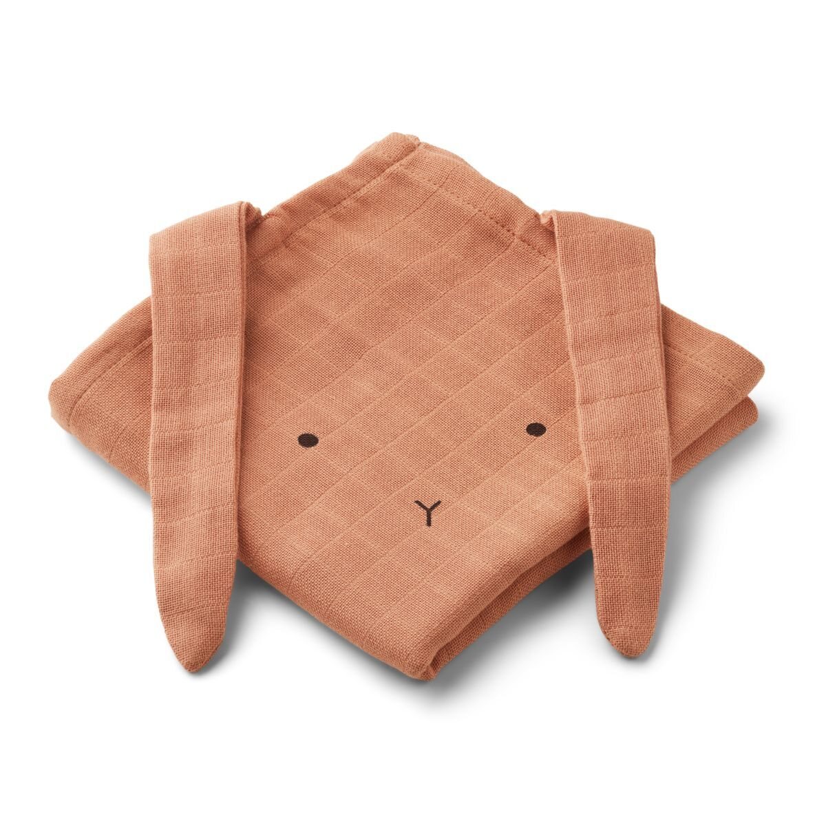 Liewood Hannah muslin cloth 2 pack, Rabbit CHOOSE COLOUR Tuscany rose