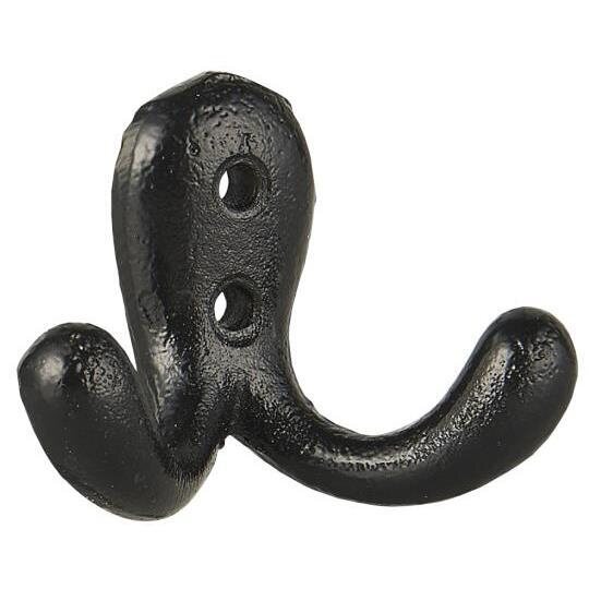 Ib Laursen Tuplakoukku mini 6 x 4 x 3 cm - VALITSE VÄRI Musta