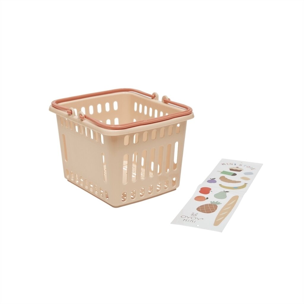 OYOY Yummy ostoskori 14 x 16 x 19 cm VALITSE VÄRI Coral