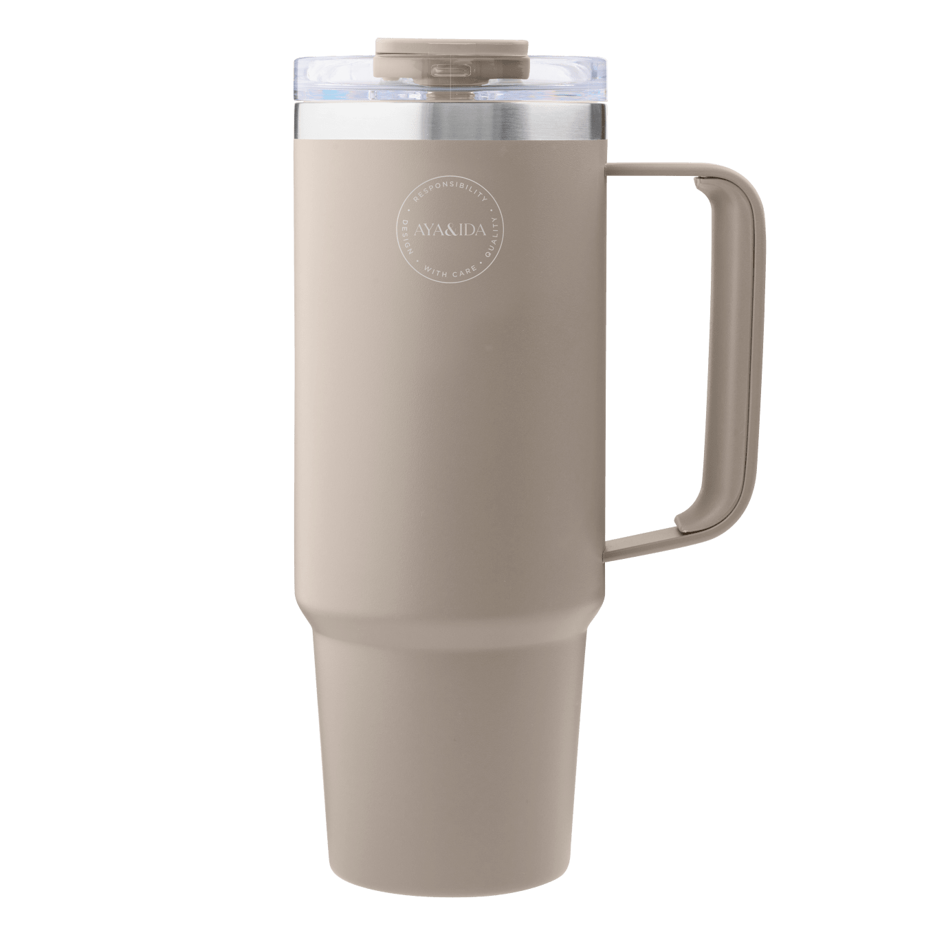 Aya&Ida Thermo Cup with straw 885 ml CHOOSE COLOUR Cream beige