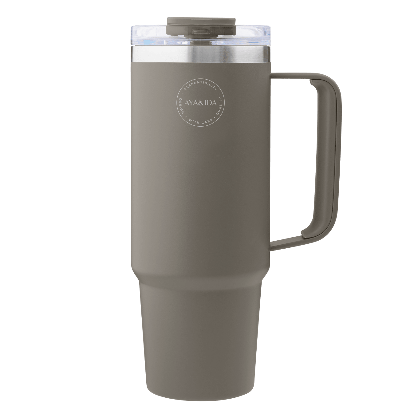 Aya&Ida Thermo Cup with straw 885 ml CHOOSE COLOUR Driftwood