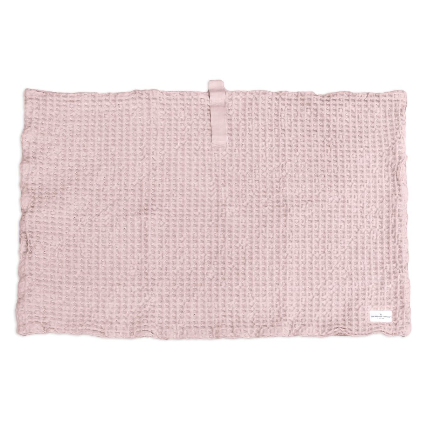 The Organic Company Big Waffle Bath Mat 55 x 80 cm - CHOOSE COLOUR Pale rose