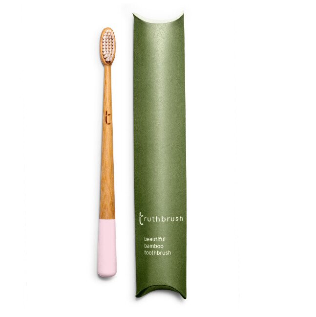 Truthbrush Bamboo tooth brush MEDIUM - CHOOSE COLOUR Pink