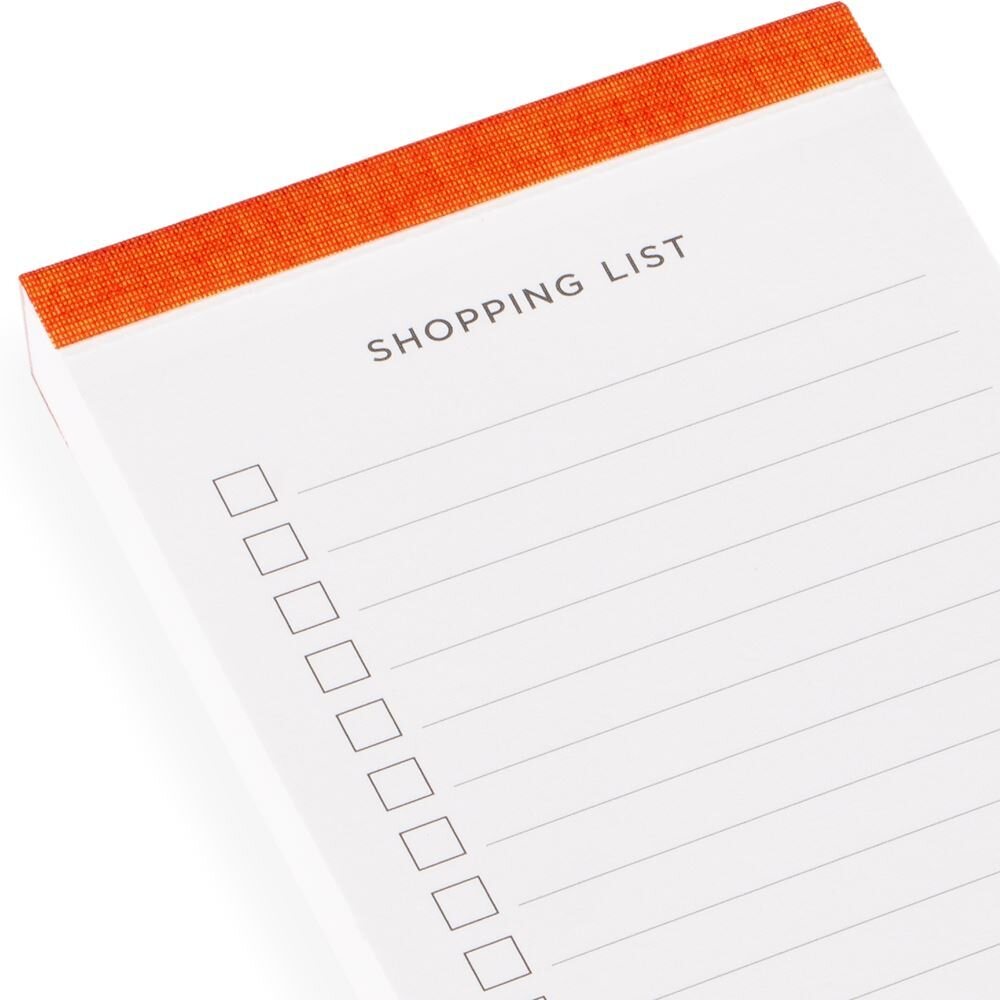 Bookbinders Design Shopping list 158x90 mm - VALITSE VÄRI Marigold