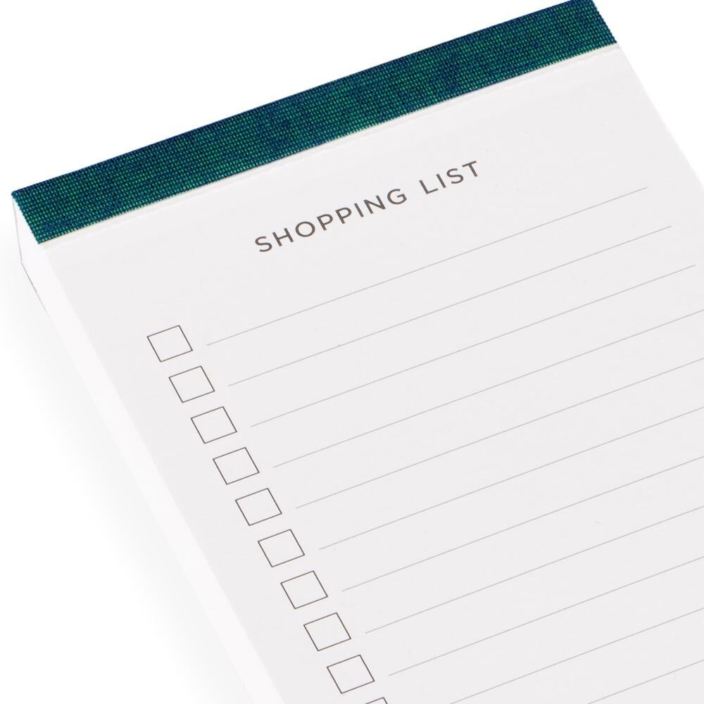 Bookbinders Design Shopping list 158x90 mm - VALITSE VÄRI Emerald