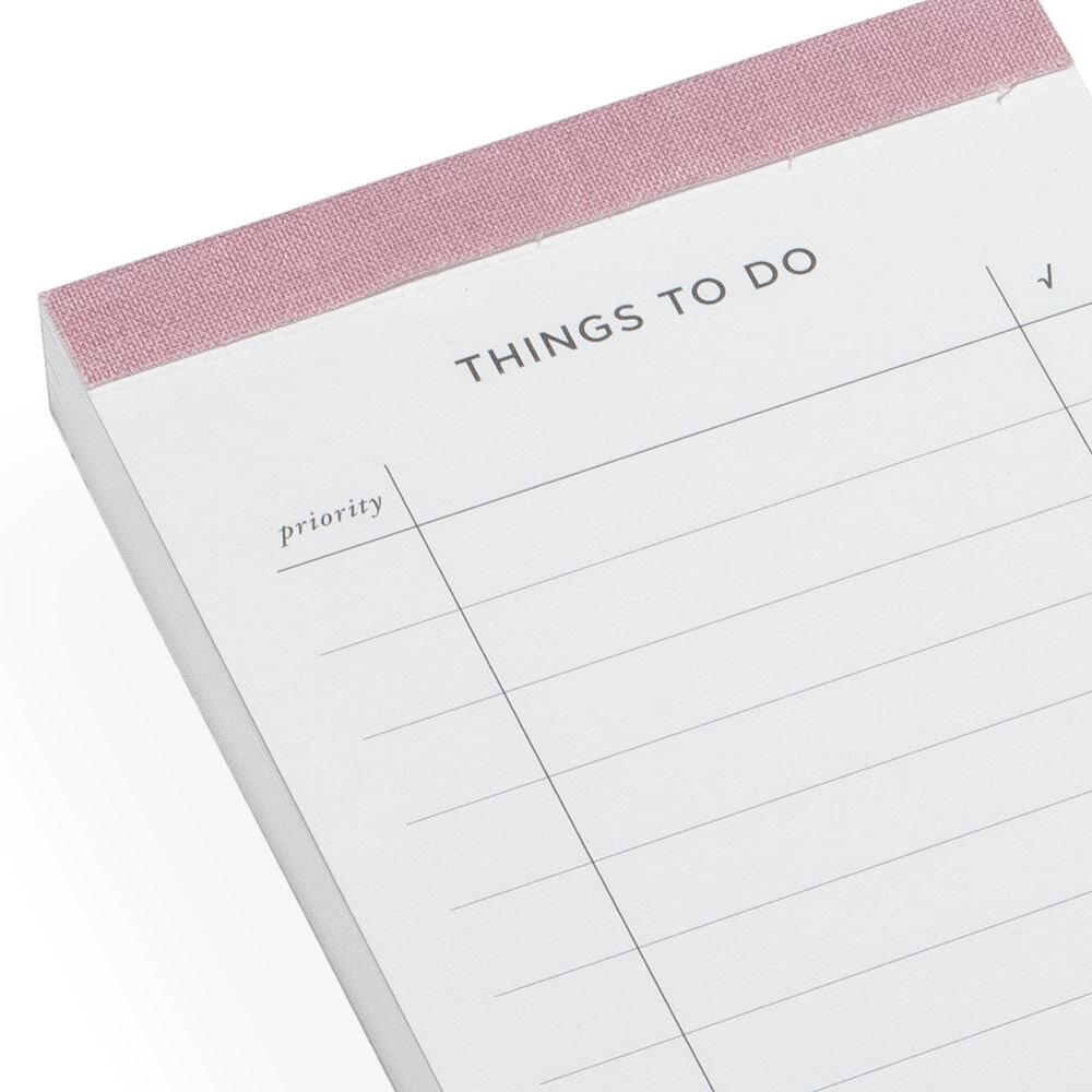 Bookbinders Design To-do list 158 X 90 mm - CHOOSE COLOUR Dusty pink