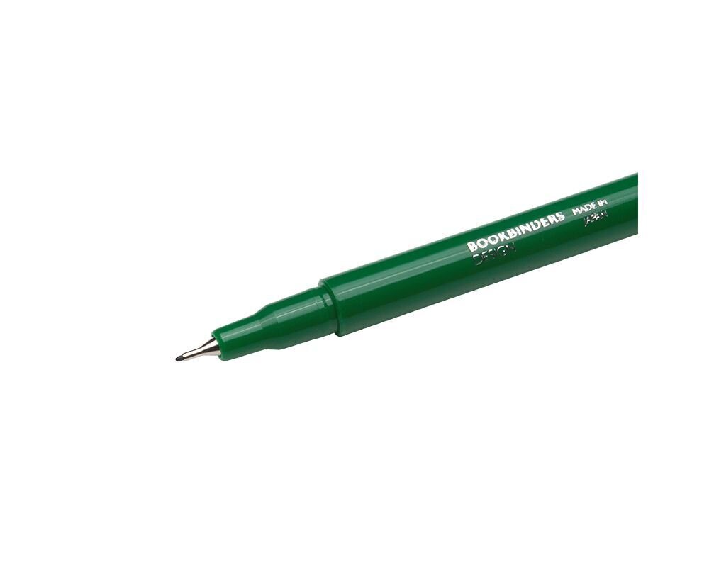 Bookbinders Design Fineliner 0.3 mm kynä - VALITSE VÄRI Green