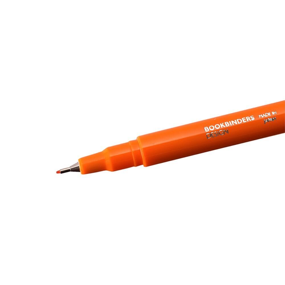 Bookbinders Design Fineliner 0.3 mm kynä - VALITSE VÄRI Orange