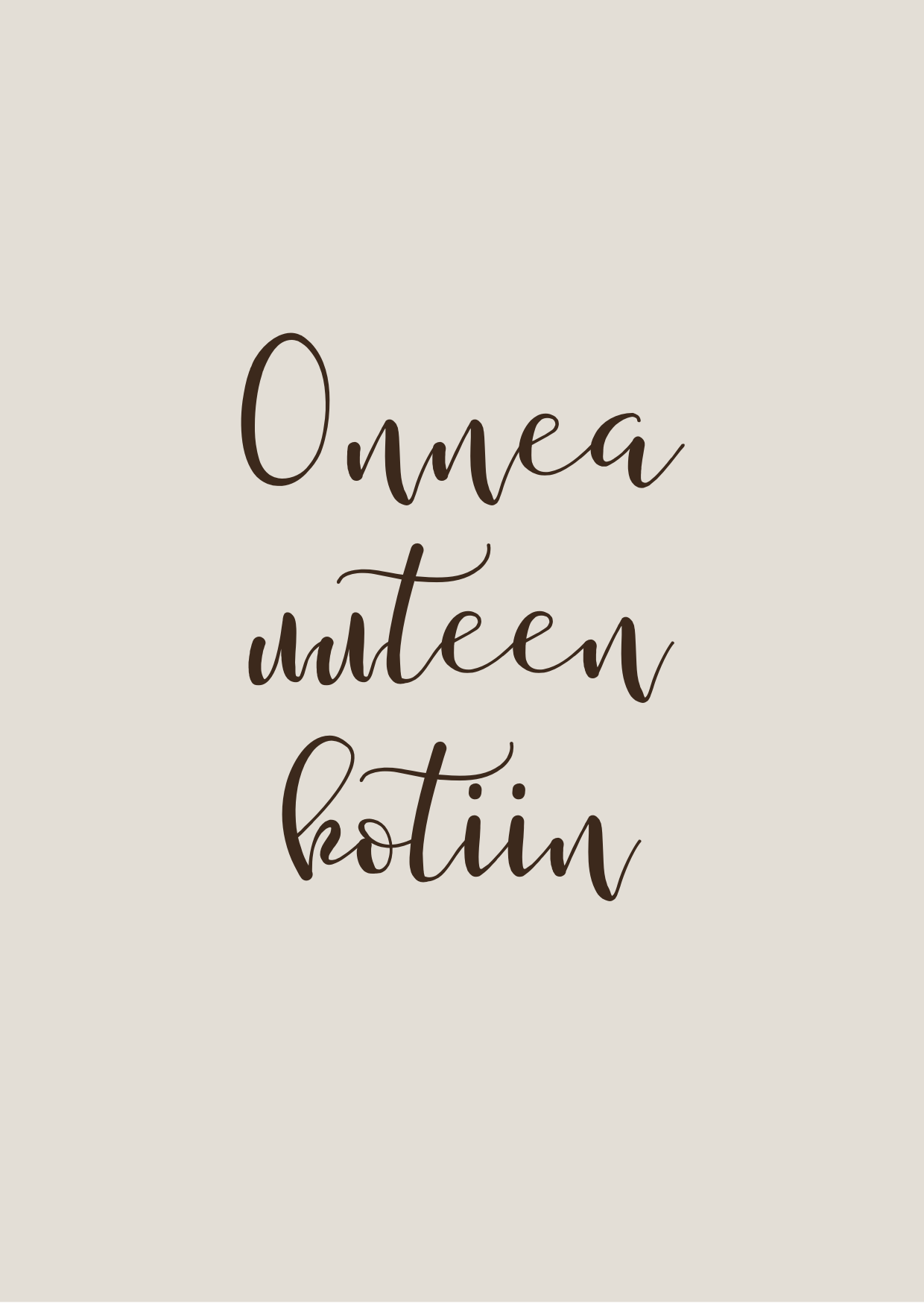 Onnea uuteen kotiin kortti - VALITSE VÄRI Hiekka