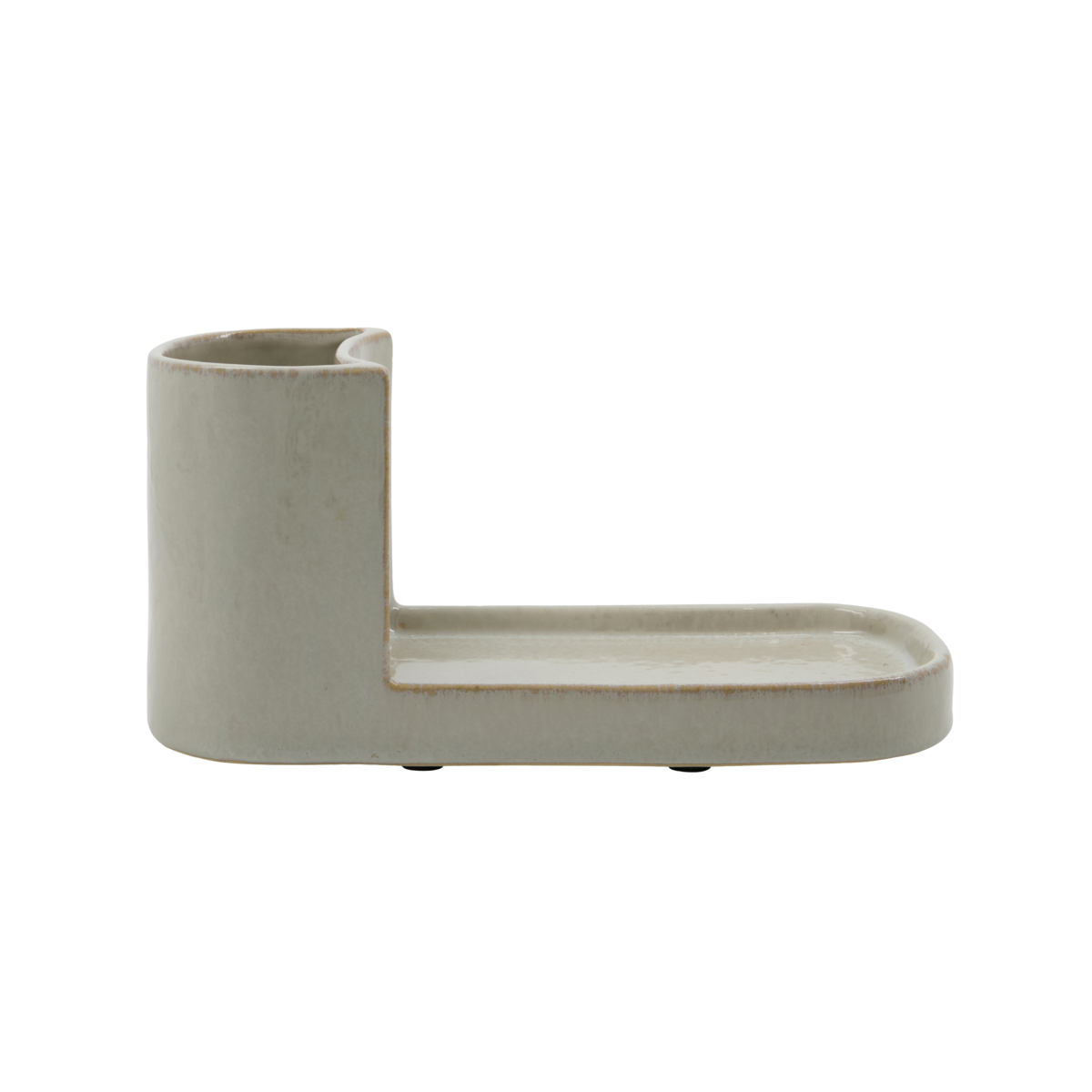 Meraki Datura Brush and soap holder - CHOOSE COLOUR Shellish grey