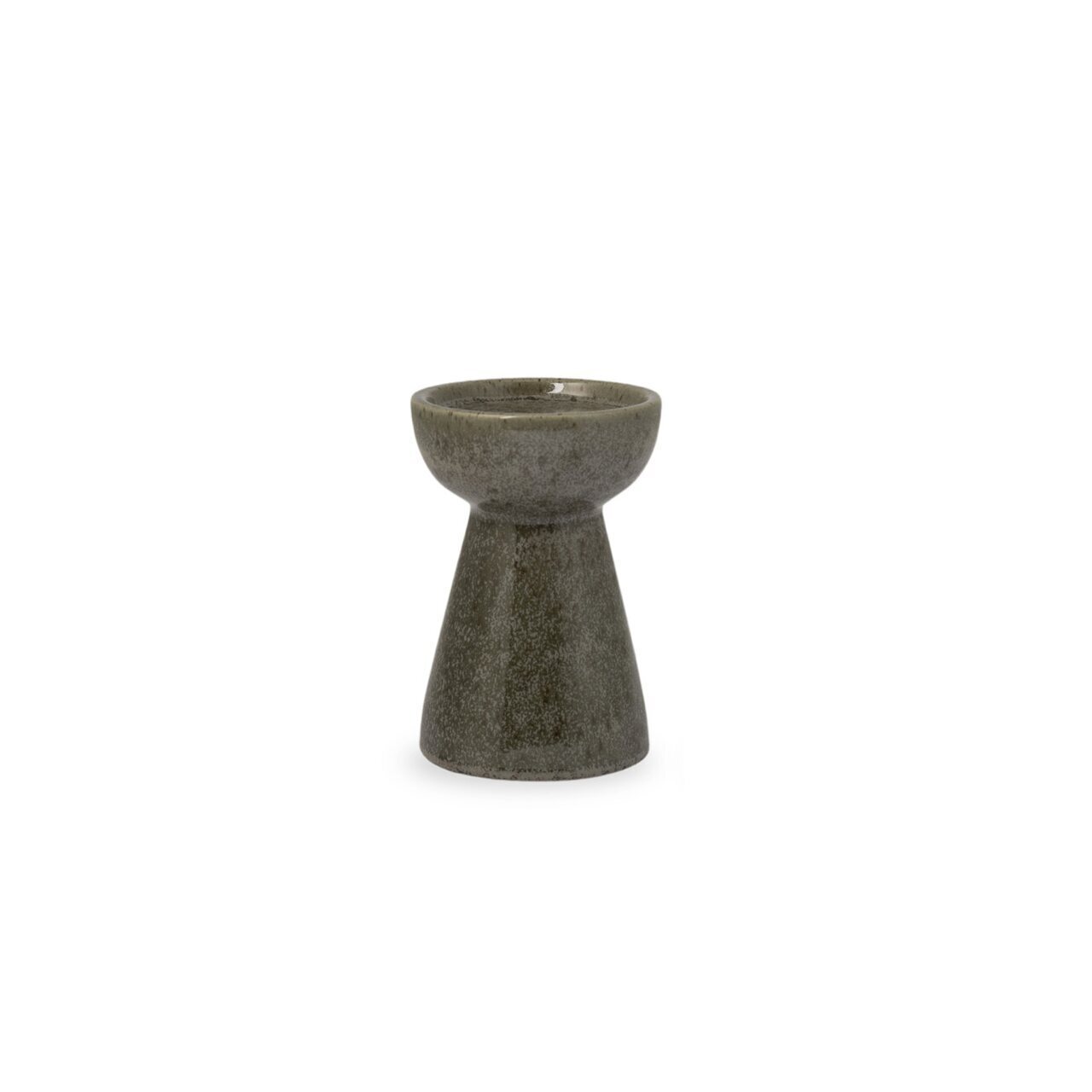Storefactory Högalid candleholder for pillar candle, green - CHOOSE SIZE 10 x 14 cm