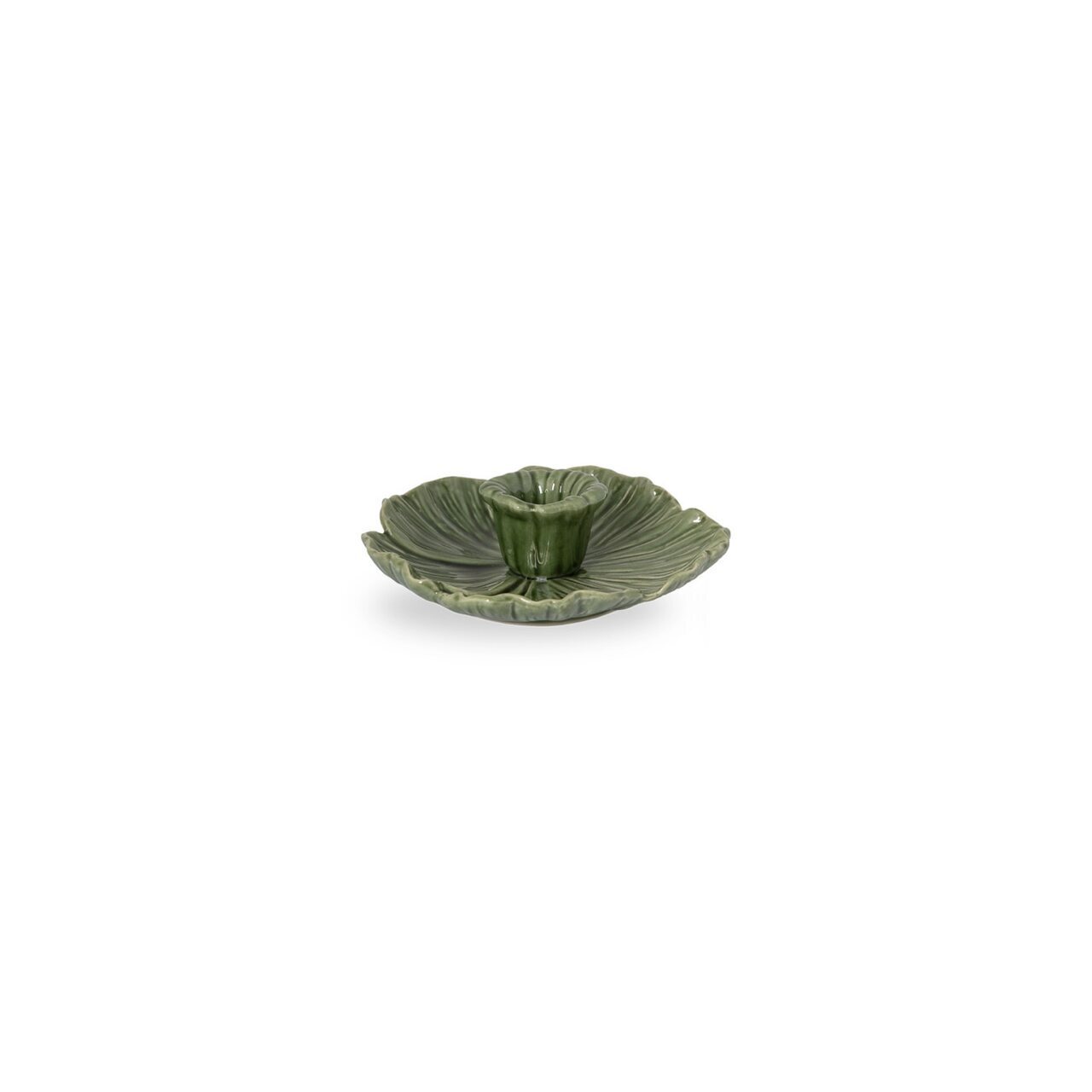 Storefactory Botanik ceramic candleholder - CHOOSE COLOUR Dark green